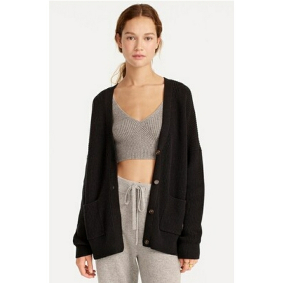 J.Crew V-neck cotton-cashmere cardigan sweater - Picture 2 of 11